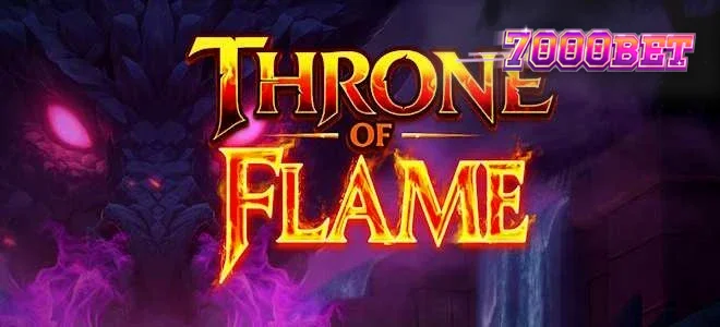 Thrown of Flame স্লট গেমের ড্রাগন এবং আগুনের থিমযুক্ত ব্যাকগ্রাউন্ড